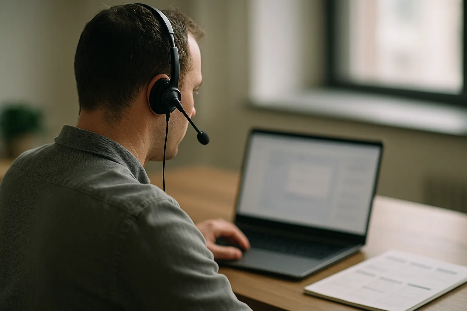 Commercial supervisant des appels de préqualification automatisés en B2B